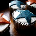Cupcakes with marzipan stars