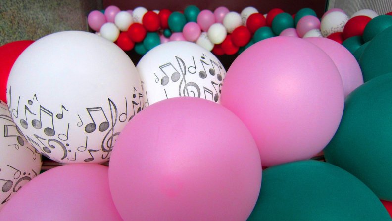 Concert decorative balloons