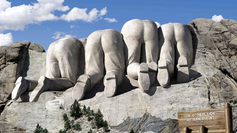 The other side of mount rushmore