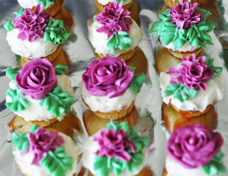 Purple Rose cupcakes for charismatic