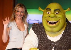 Cameron Diaz and Shrek