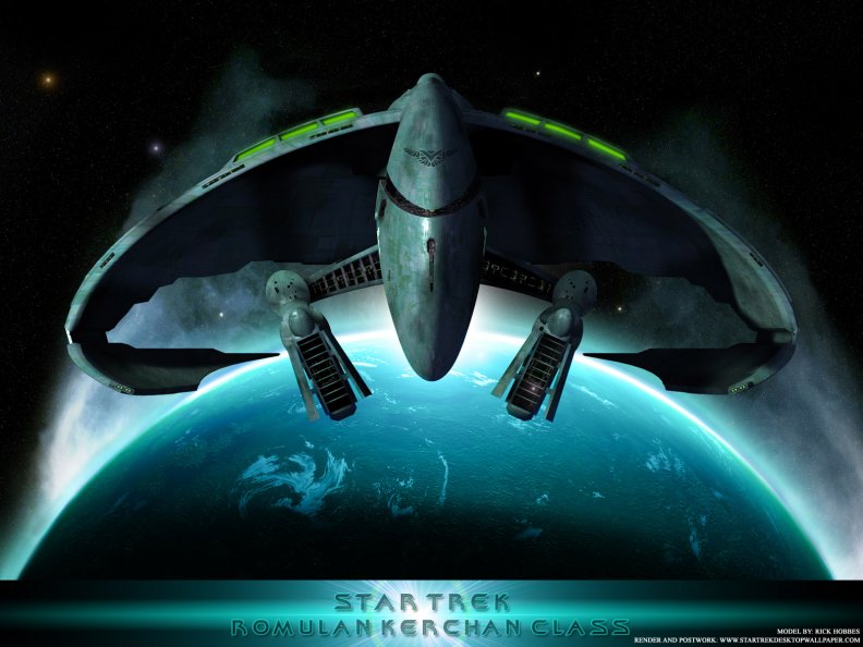 Star Trek _ Romulan Kerchan Class Ship