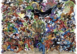 Marvel and DC heroes