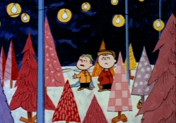 charlie brown and linus aluminum trees