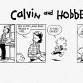 Calvin and Hobbes Fire in the Fireplace