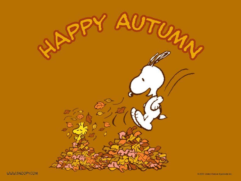 Snoopy Autumn