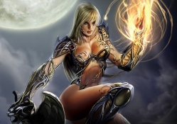 Witchblade with Flaming Hand 
