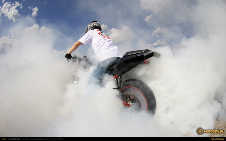 Motorcycles Stunt Fire by duke