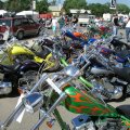 Rows of Brand New Choppers