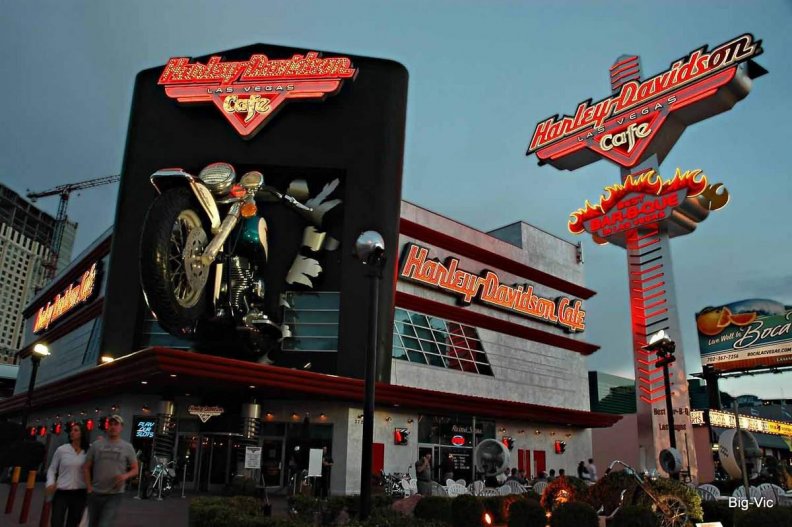 Harley Davidson Cafe. Las Vegas,Nevada. Big Vic.