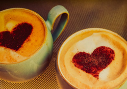 two coffee for two hearts