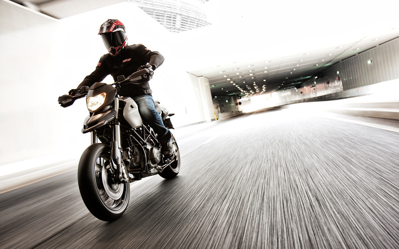 Rider on Ducati Motorcycle