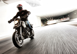 Rider on Ducati Motorcycle