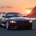 BMW Z4 Car and Sunset