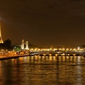 Paris Eiffel Tower Night Lights View