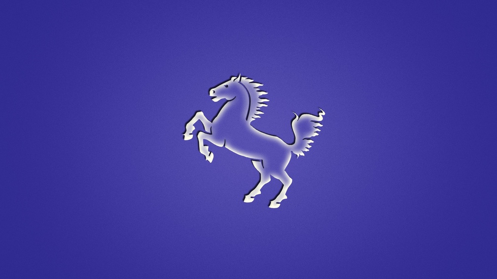 Horse Purple Background Art