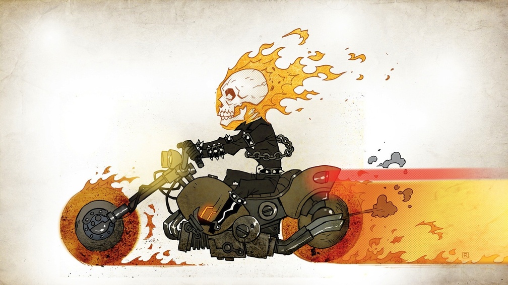 Ghost Rider Funny Artwork