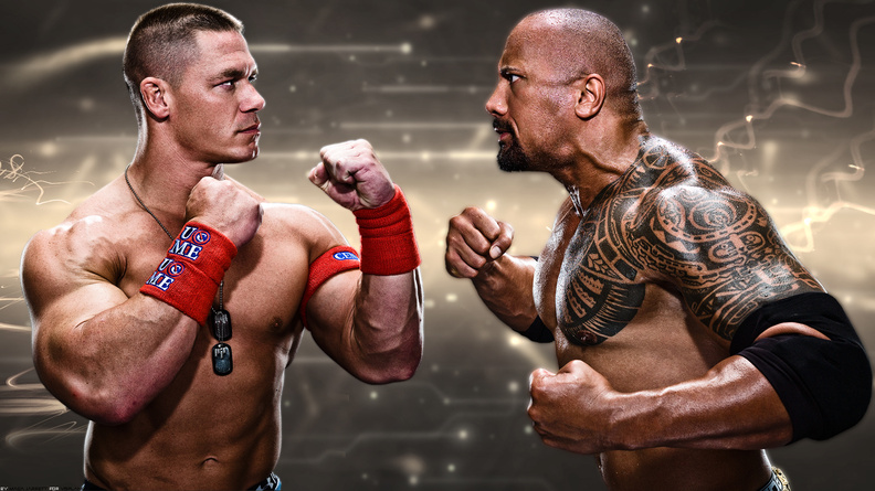 John Cena and The Rock WWE Fight