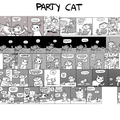 Party Cat Cartoon