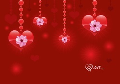Heart Garlands Valentine's Day
