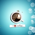 A Cup Of A Coffee On An Abstract Background