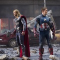 Chris Hemsworth On Avengers Movie Background