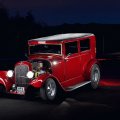 Red Ford Hot Rod