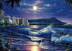 Moonscape of Hawaii Artwork