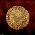Gold Aztec Calendar