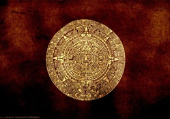 Gold Aztec Calendar