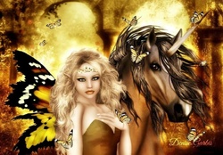 Elvin Beauty With A Unicorn
