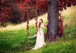 Bride in the Red Forest