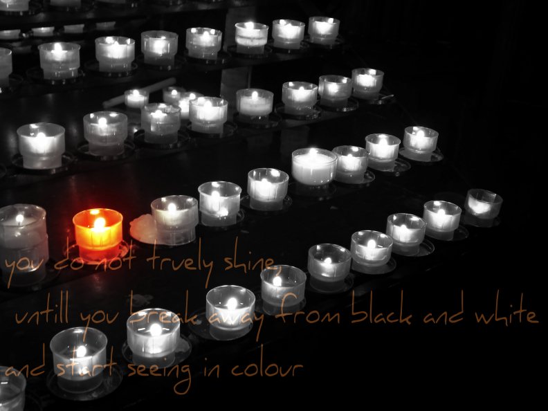 once again, a quote to do with candles