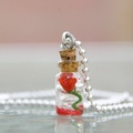 Beauty & the Beast rose necklace