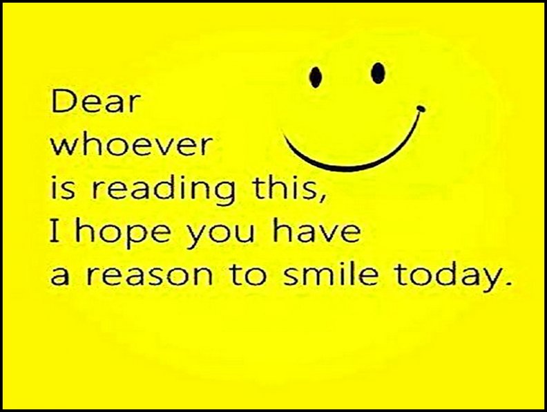 Reason to smile
