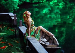 Lady by the Green Lake