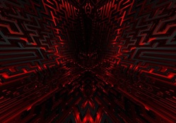 Black and Red Maze