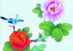 Bird &amp; Flowers