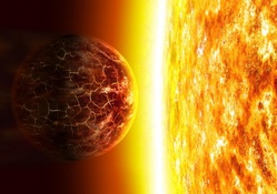 Clashing of a Planet and Sun