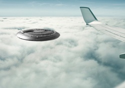 UFO tailing plane