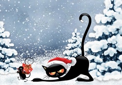 Cat and Mouse Christmas
