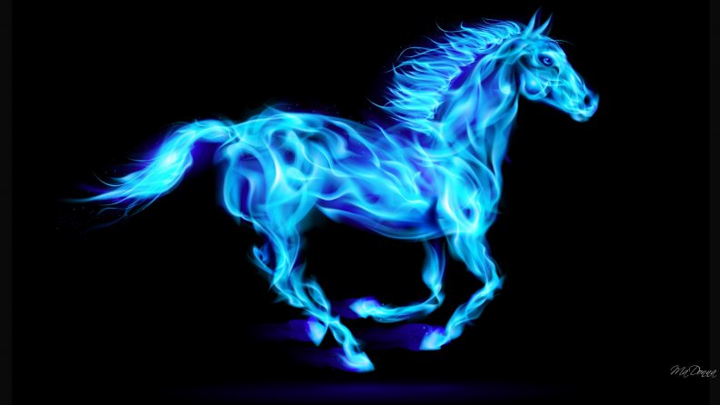 Flaming Ice Horse