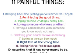 Painful things