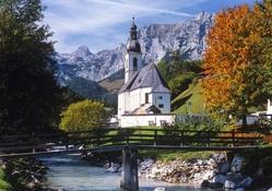 Bavarian Chapel in the Mountains