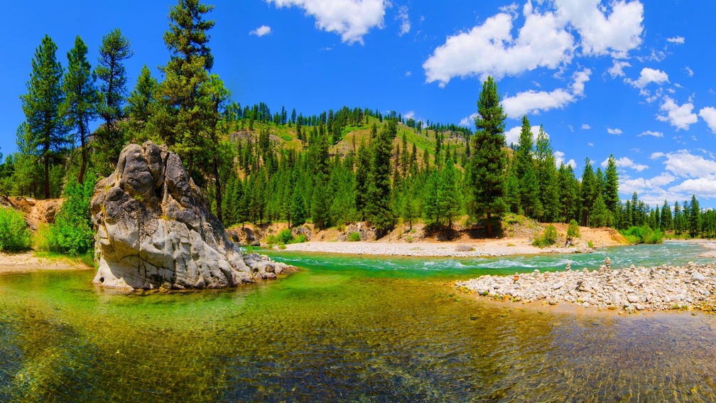 South Fork Payette River In Summer
