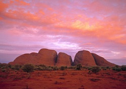 Sunset over Australian Outback