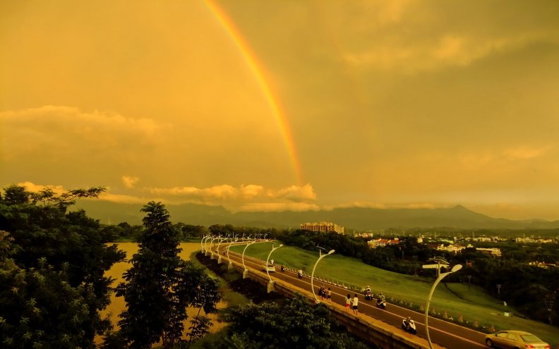 Rainbow over Taiwan