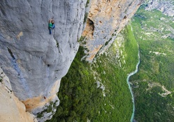 fabulous view of cliff climbing