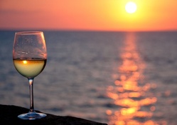 White Wine _ Red Sunset