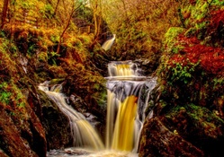 wonderful ingleton falls in yorkshire england hdr